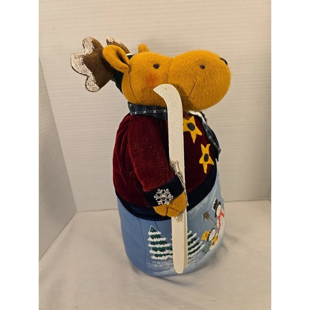 Ski Theme Moose Door Stop 14